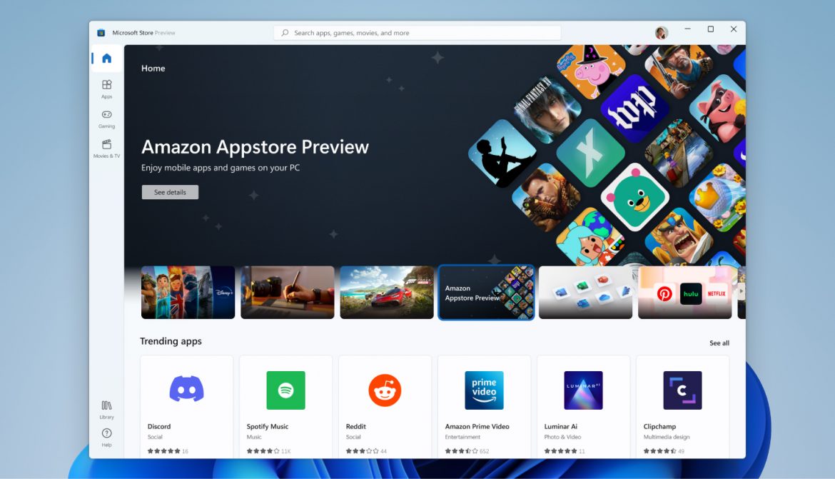 微軟開始在 Windows 11 Beta 上測試 Android 應用程式