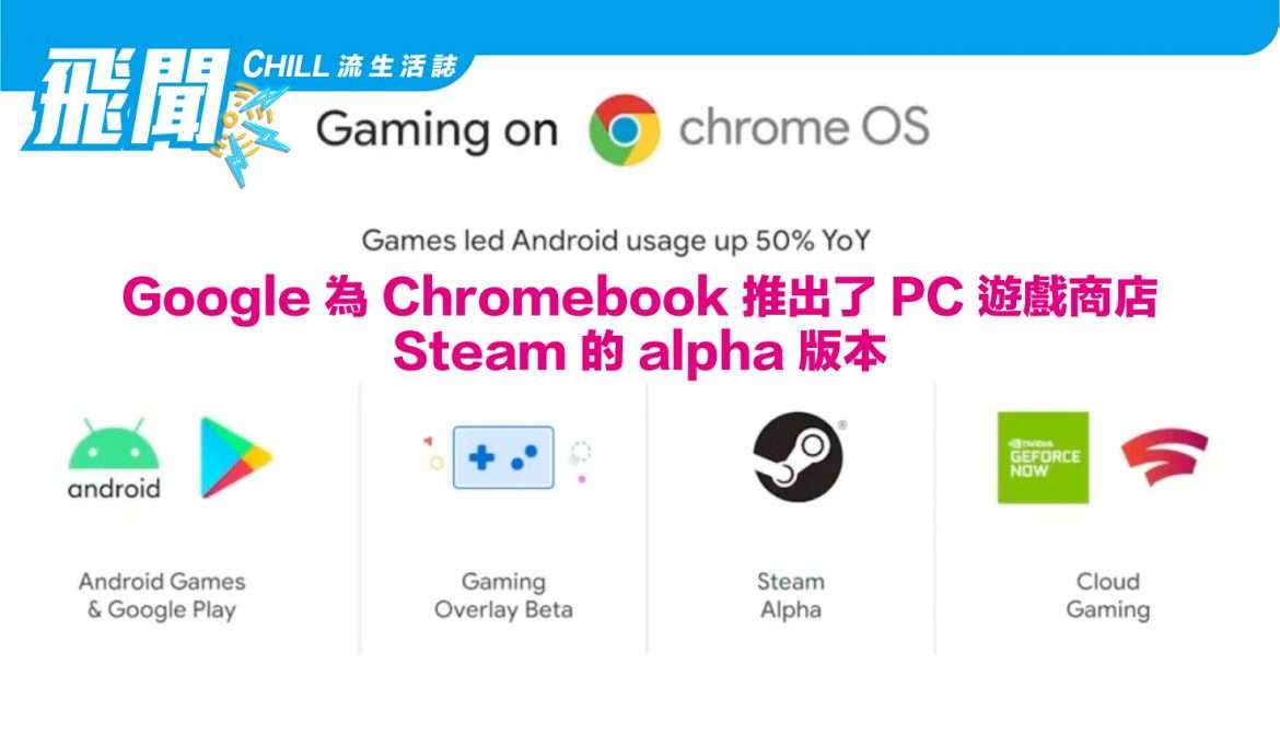 Google 為 Chromebook 推出了 PC 遊戲商店 Steam 的 alpha 版本